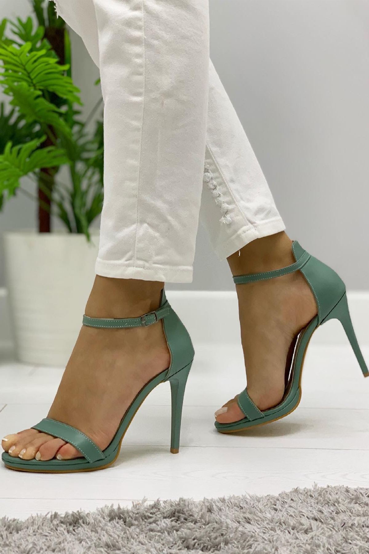 Benetto Yeşil Bayan Ayakkabı