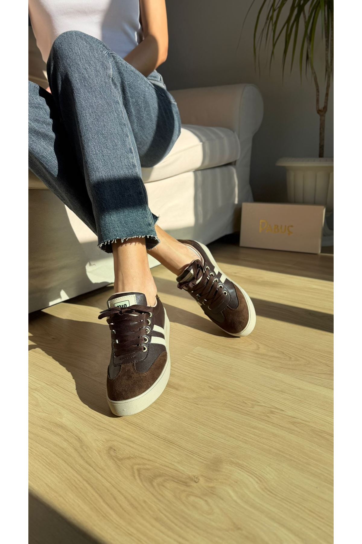 LENA Kahve Bayan Spor Ayakkabı