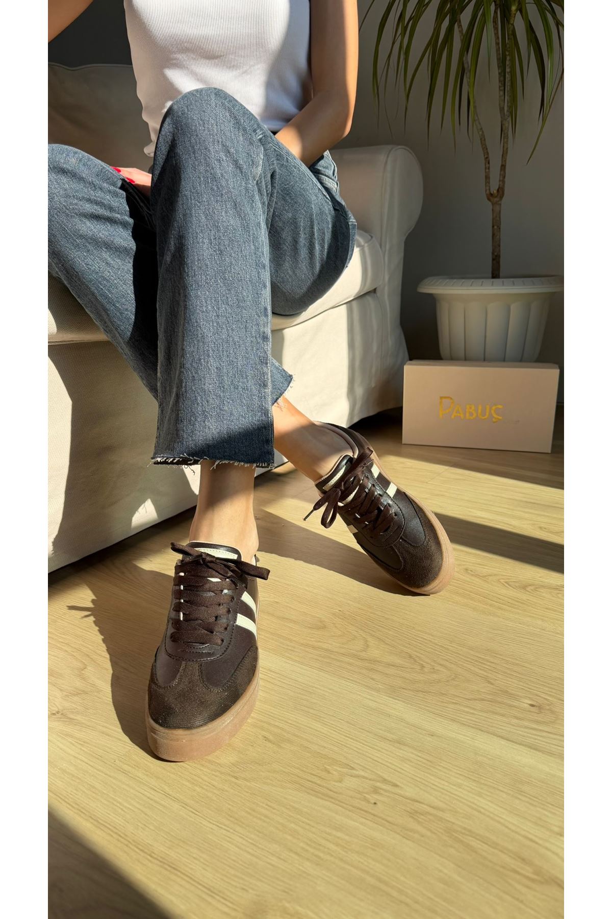 LUKKA Kahve Bayan Spor Ayakkabı