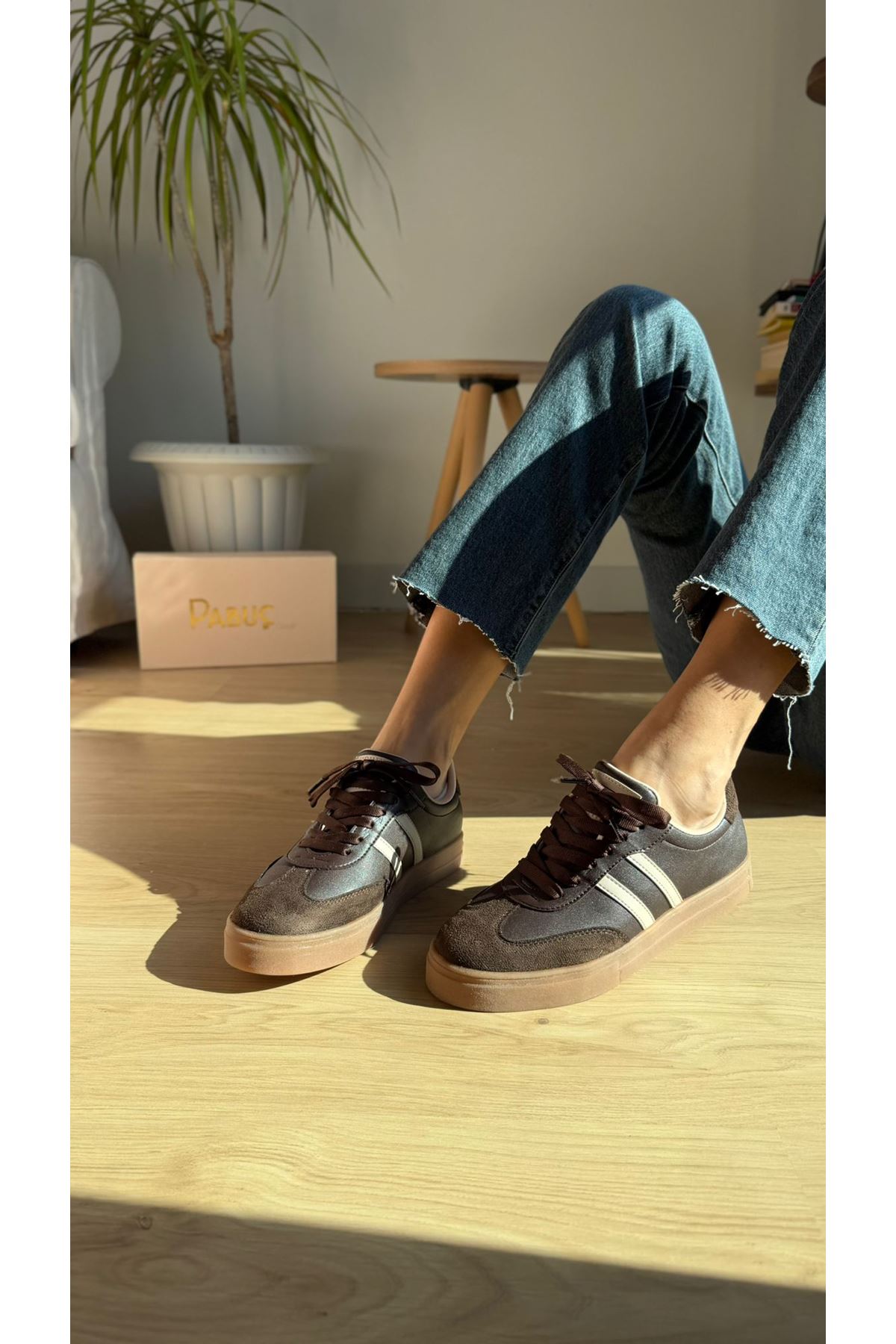 LUKKA Kahve Bayan Spor Ayakkabı