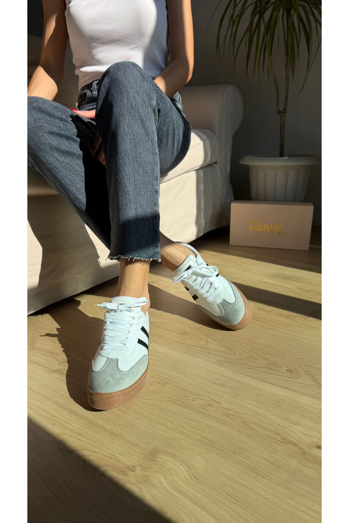 LUKKA Beyaz Bayan Spor Ayakkabı