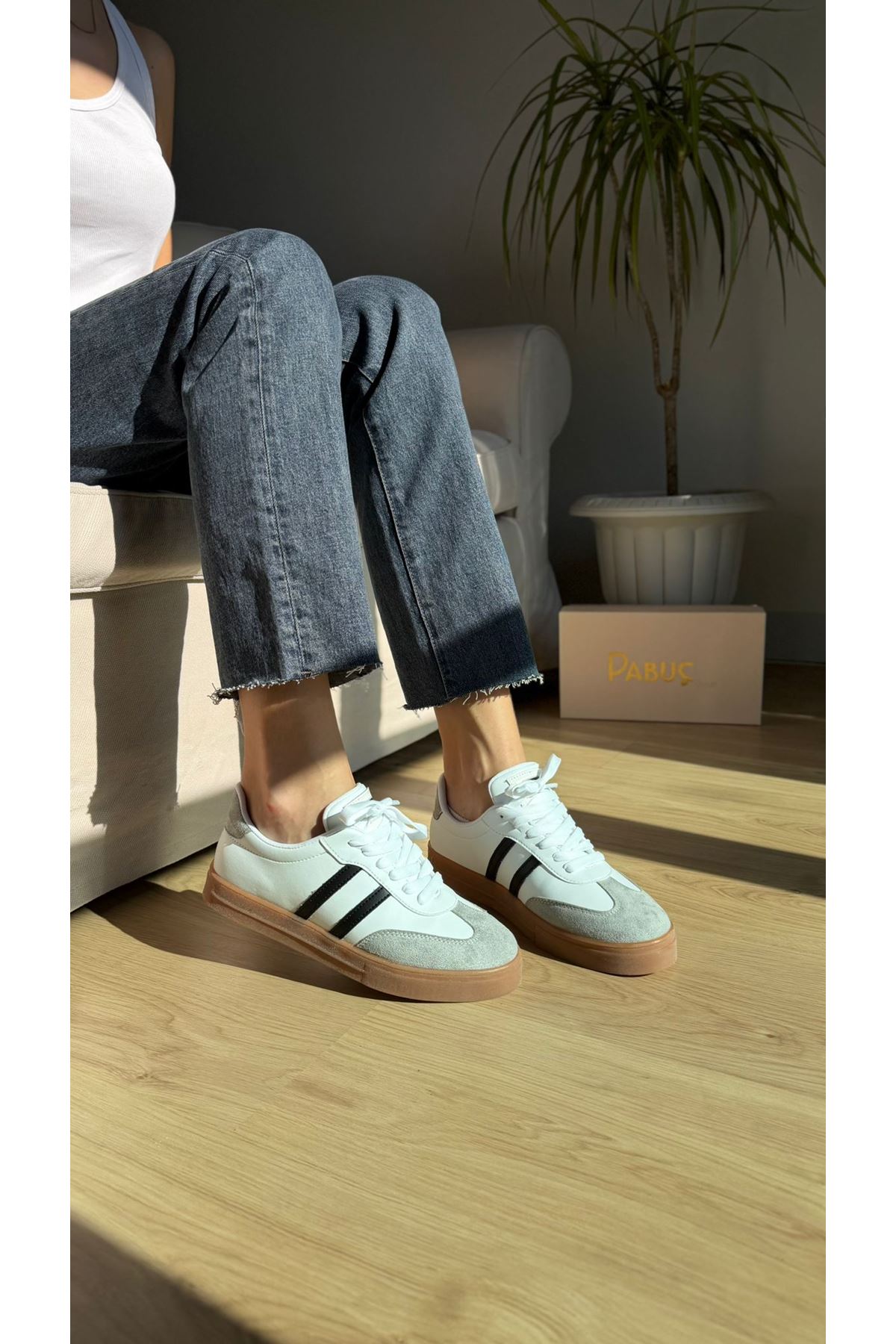 LUKKA Beyaz Bayan Spor Ayakkabı