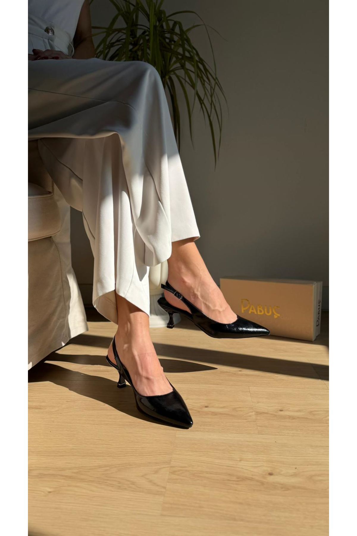 SİNYORA Siyah Bayan Topuklu Ayakkabı