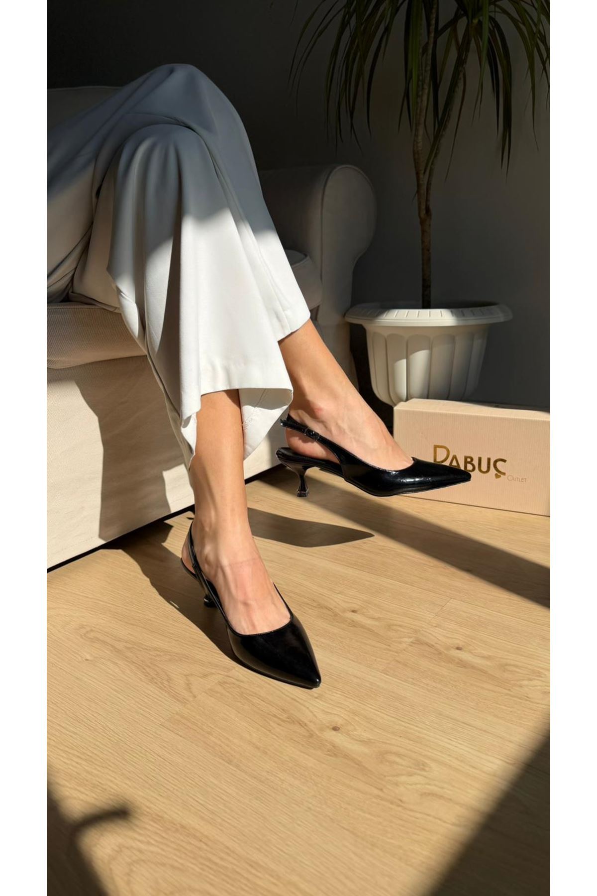 SİNYORA Siyah Bayan Topuklu Ayakkabı