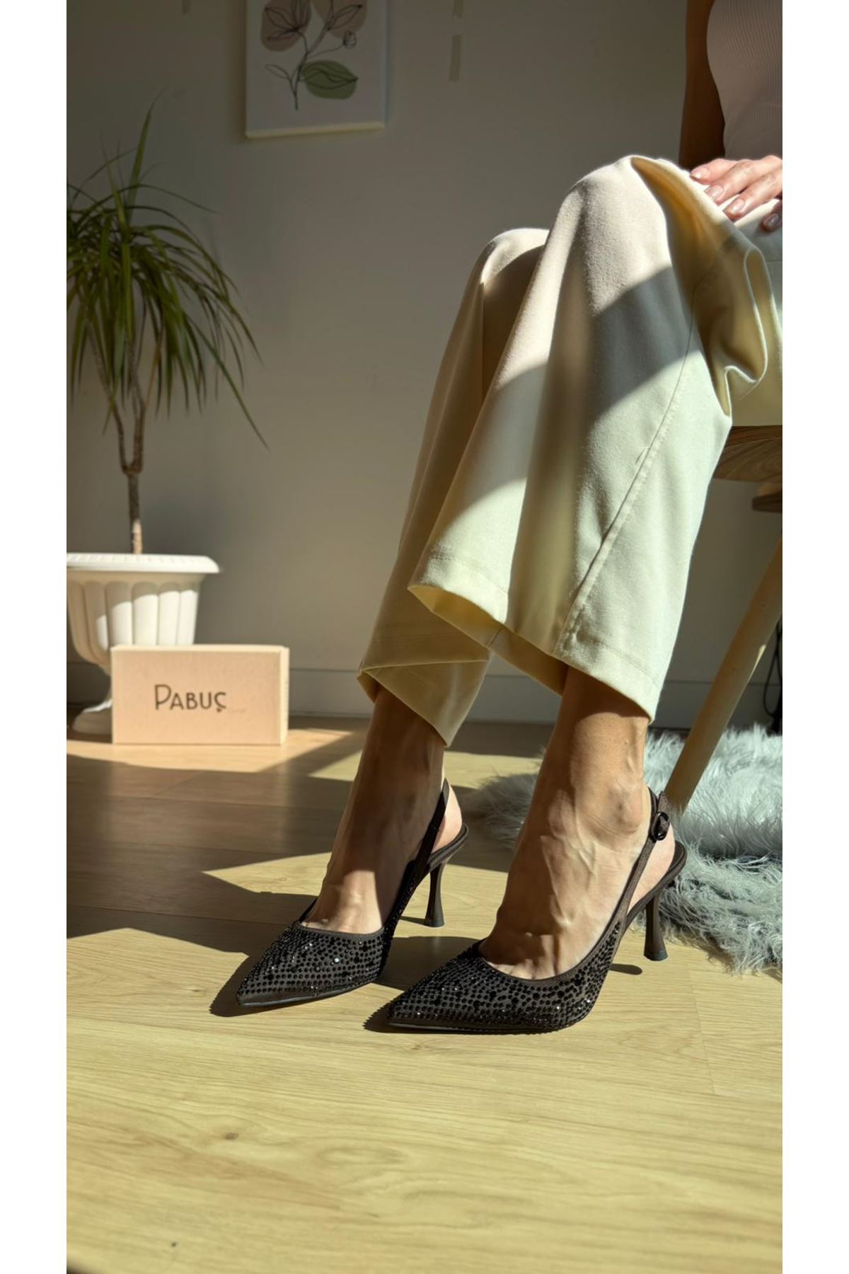 CATA Kahve Bayan Topuklu Ayakkabı