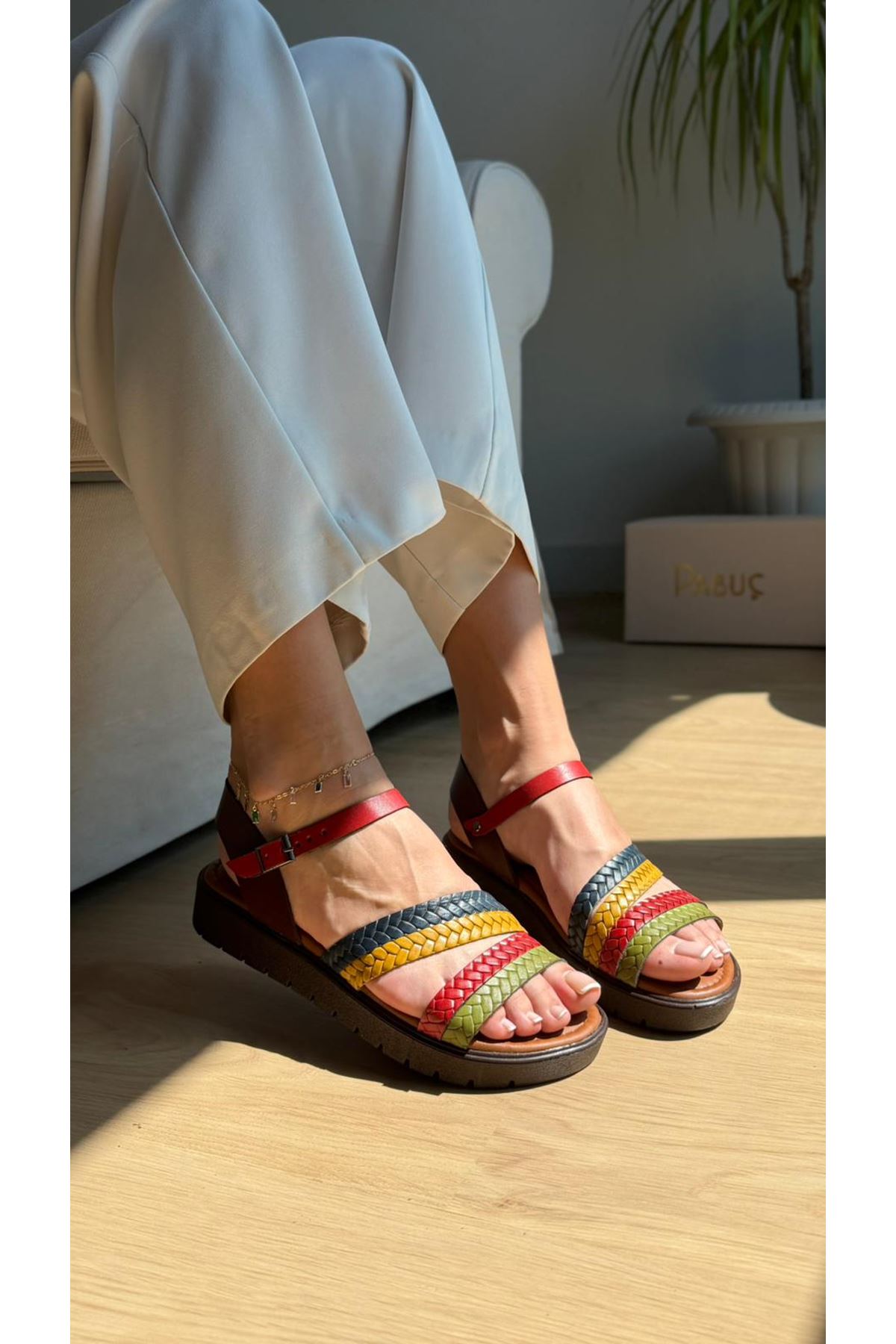 RİTA Hakiki Deri Multi Sandalet