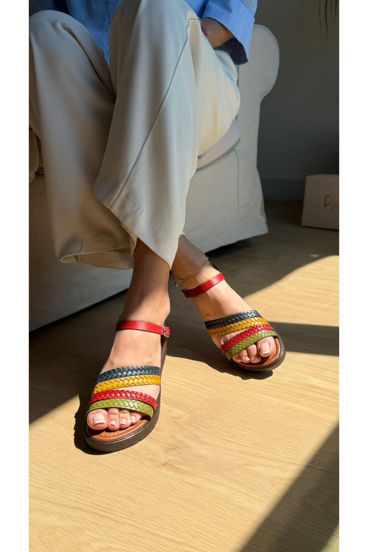 RİTA Hakiki Deri Multi Sandalet