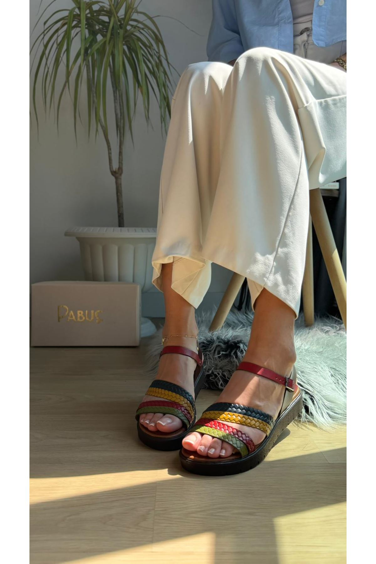 RİTA Hakiki Deri Multi Sandalet