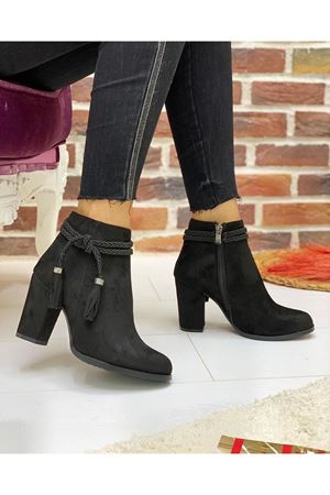 Volar Siyah Süet Bayan Bot