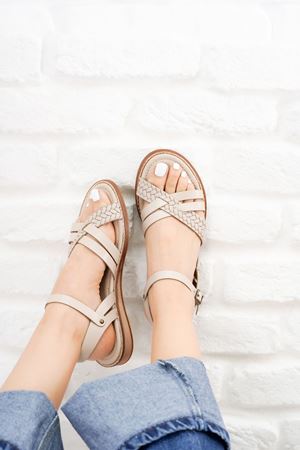 Bonita Deri Ten Sandalet