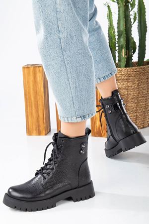 NAPA Siyah Hakiki Deri Bayan Bot