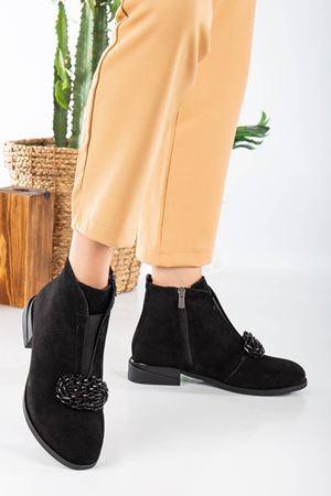 MADAM Siyah Nubuk Hakiki Deri Bayan Bot