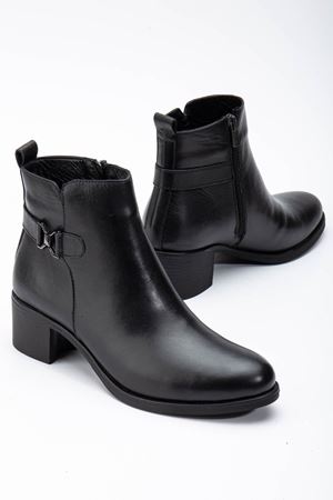 NERO Siyah Hakiki Deri Bayan Bot