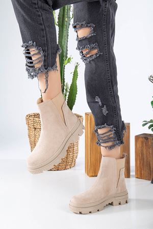 ENDLES Krem Süet Bayan Bot