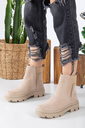 ENDLES Krem Süet Bayan Bot