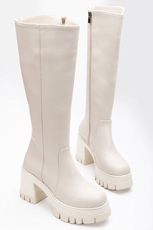 HELA Krem Bayan Çizme
