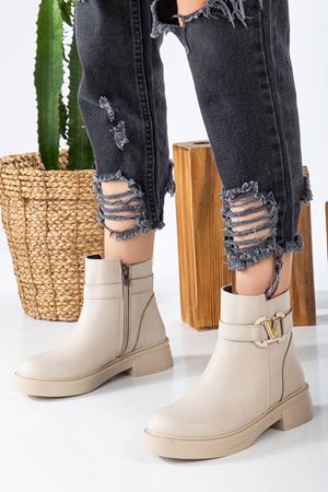 VALENTİ Krem Bayan Bot