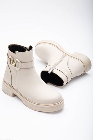 VALENTİ Krem Bayan Bot