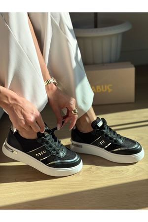 Rasha Siyah Bayan Spor Ayakkabı