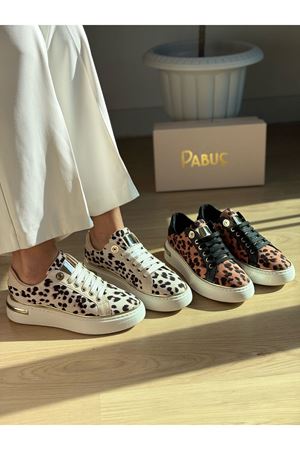 Leo Krem Leopar Bayan Spor Ayakkabı