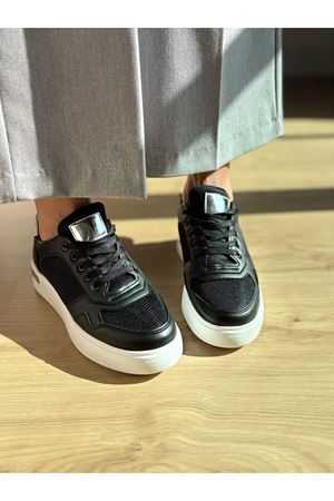 Cras Siyah Bayan Spor Ayakkabı