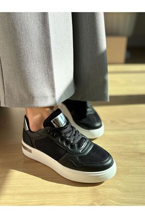 Cras Siyah Bayan Spor Ayakkabı