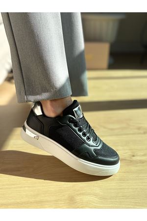 Cras Siyah Bayan Spor Ayakkabı