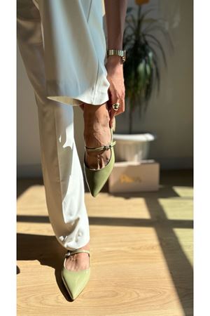 Venüs Yeşil Rugan Bayan Babet