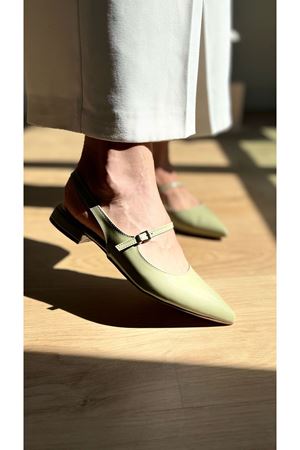 Venüs Yeşil Rugan Bayan Babet