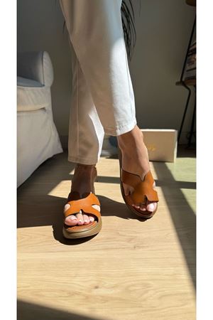 Velar Ortopedik Hakiki Deri Taba Terlik