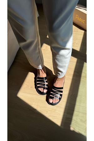 Royal Ortopedik Hakiki Deri Siyah Terlik