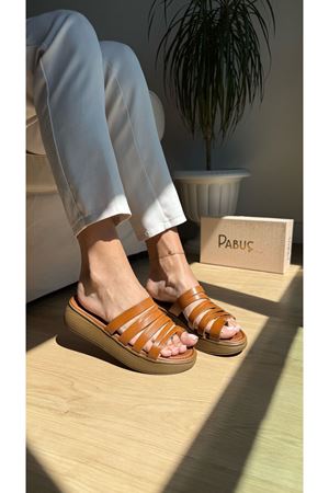 Royal Ortopedik Hakiki Deri Taba Terlik