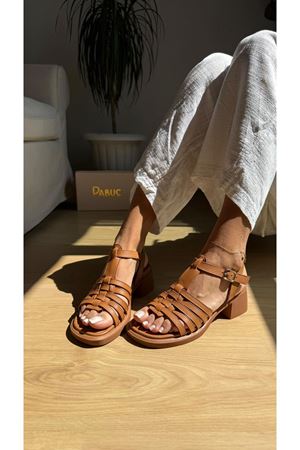 Elanora Hakiki Deri Taba Sandalet