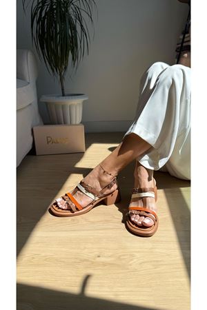 Elsa Hakiki Deri Taba Sandalet