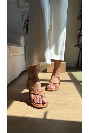 Dora Hakiki Deri Taba Sandalet