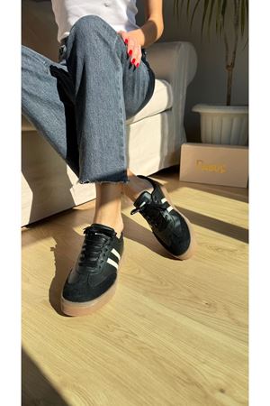 LUKKA Siyah Bayan Spor Ayakkabı