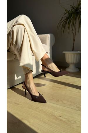LİZBON Kahve Bayan Topuklu Ayakkabı