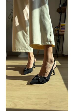 MESSA Siyah Bayan Topuklu Ayakkabı