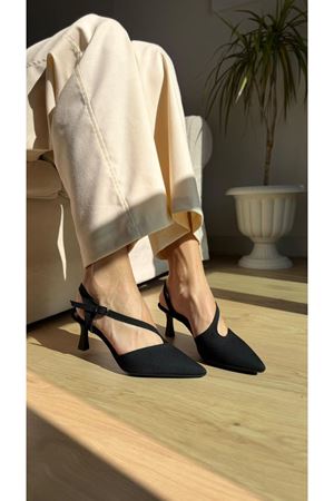 TORO Siyah Bayan Topuklu Ayakkabı