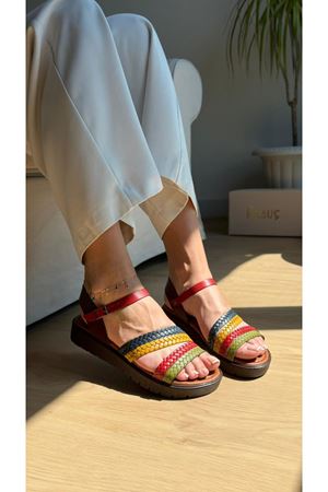 RİTA Hakiki Deri Multi Sandalet