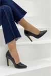 Liya Siyah Bayan Topuklu Stiletto